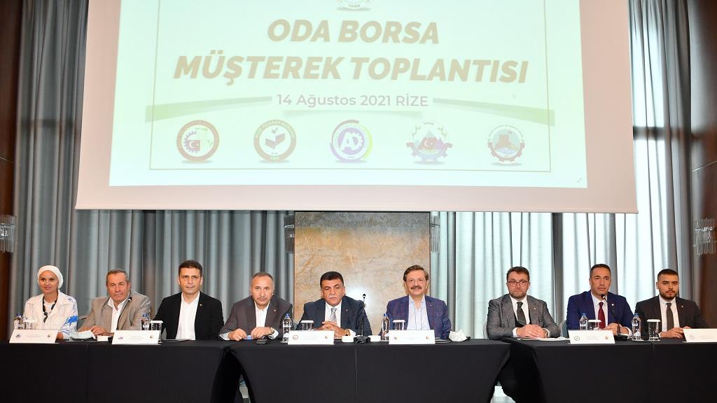 Rize İli Oda - Borsa Müşterek Toplantısı TOBB Başkanımız Sn. M.Rıfat Hisarcıklıoğlu'nunda Katılımıyla Gerçekleştirildi