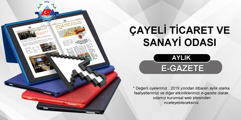 Çayeli TSO E-Gazete Hizmet Duyurusu
